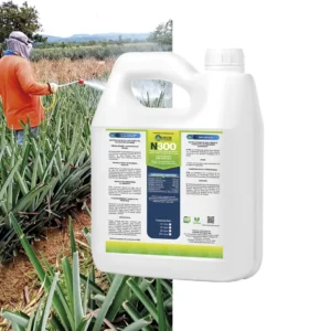 Fertilizante N-300 en envase, fuente de Nitrógeno para cultivos.