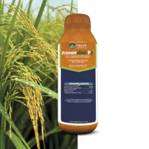 Envase de Primordial PK, fertilizante líquido de Crecer Cultivos con alto contenido de Fósforo y Potasio.